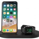 Беспроводная зарядная станция Belkin 3 в 1 по выгодной цене в стильном черном цвете